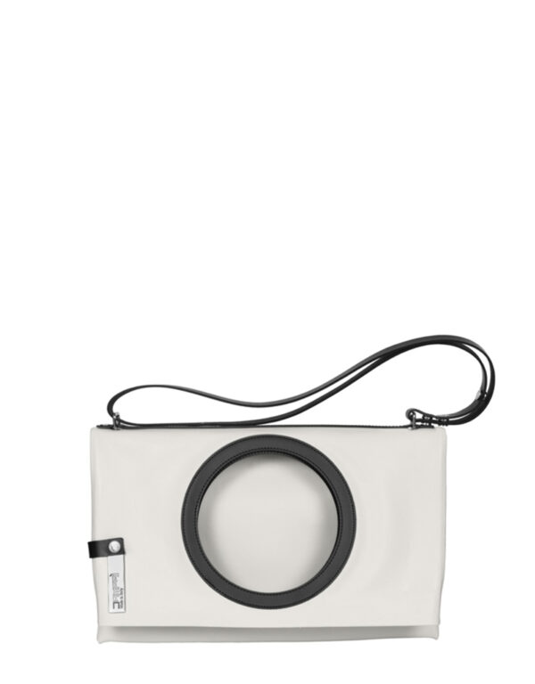 borsa in pelle LUCIA n°1 bianco gesso dampai