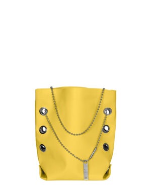 borsa in pelle Cini n°1 giallo smile 7405 C