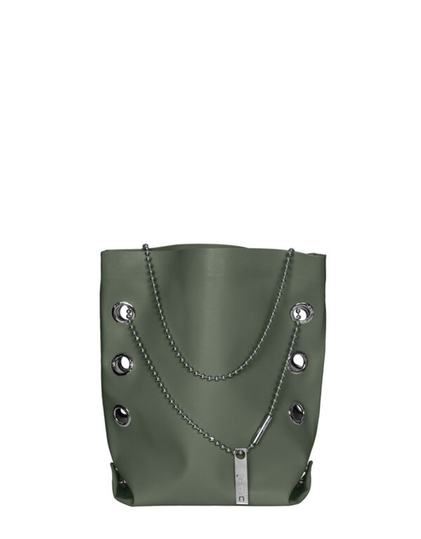 borsa in pelle CINI n°1 Verde Asparago 7771 C