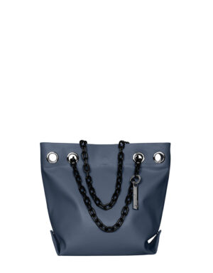 borsa in pelle Doriana blu notte