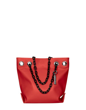 borsa in pelle Doriana rosso amore