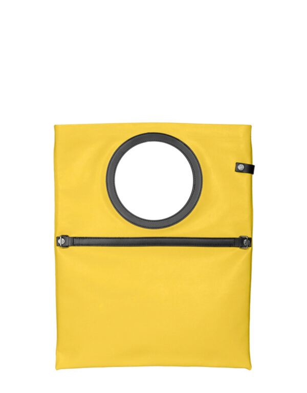 borsa in pelle LUCIA n°1 giallo smile dampai