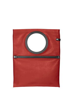 borsa in pelle LUCIA n°1 rosso cuore dampai