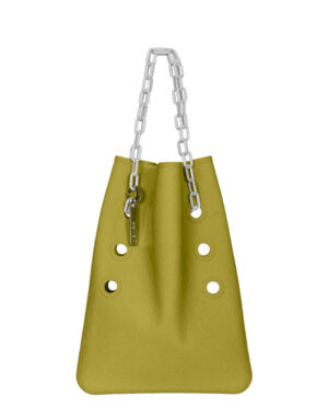 borsa in silicone Cini n°2 Damascata giallo carambola