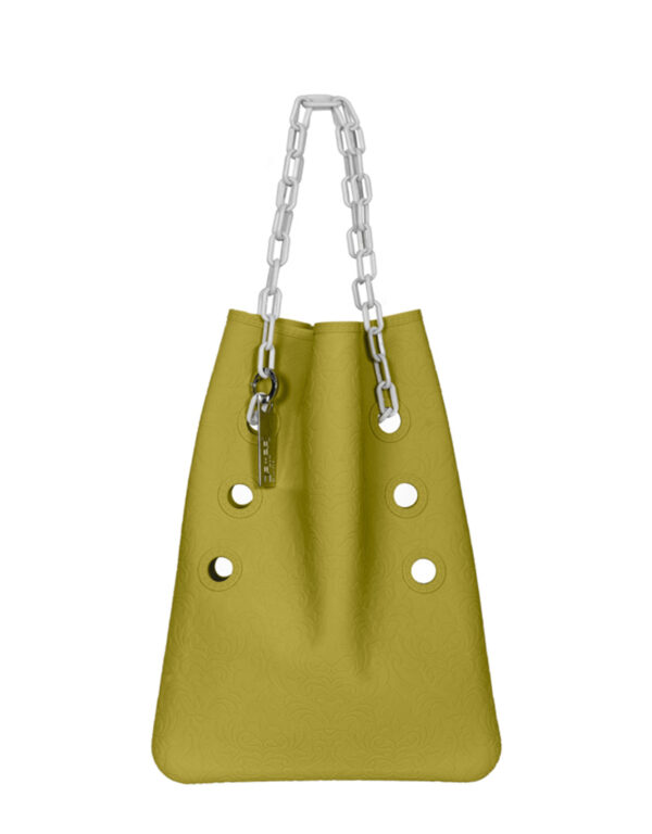 borsa in silicone Cini n°2 Damascata giallo carambola