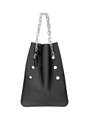 borsa in silicone Cini n°2 Damascata nero pece