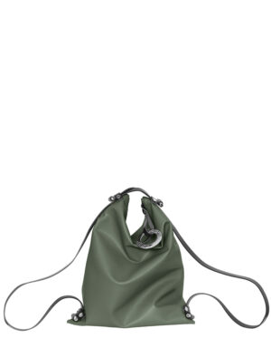 borsa zaino in pelle LILLY Verde Asparago 7771 C