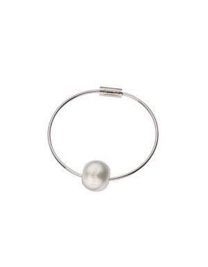 Bracciale FILO con sfera Perla Bianca