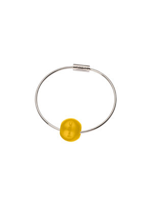 Bracciale FILO con sfera ambrata Giallo