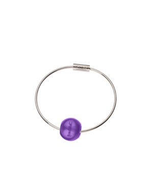 Bracciale FILO con sfera ambrata Viola 268C