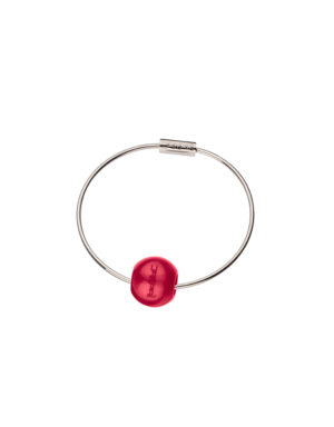 Bracciale FILO con sfera ambrata Rosso Rubino