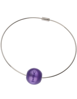 Collana Filo con sfere ambrata Viola 268C