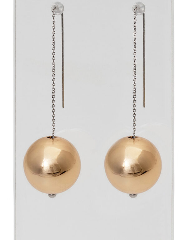 ORECCHINI con Sfere Oro Lucido